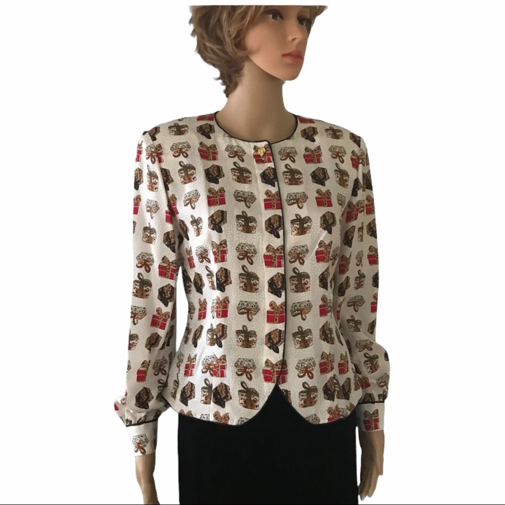 Maggie London Vintage 100% Silk Blouse